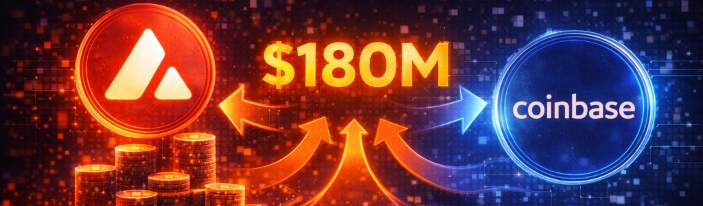 Las transferencias de AVAX hacia Coinbase alcanzaron unos $180 millones en seis meses