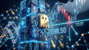 Aave cae por debajo de los $100-