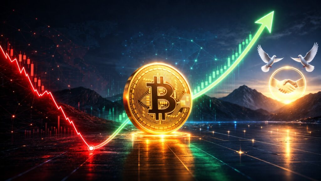 Bitcoin rebotó desde los $65,000 hasta superar los $72,000 tras el anuncio de un alto el fuego, impulsando a las altcoins y sumando $100 mil millones al mercado cripto.