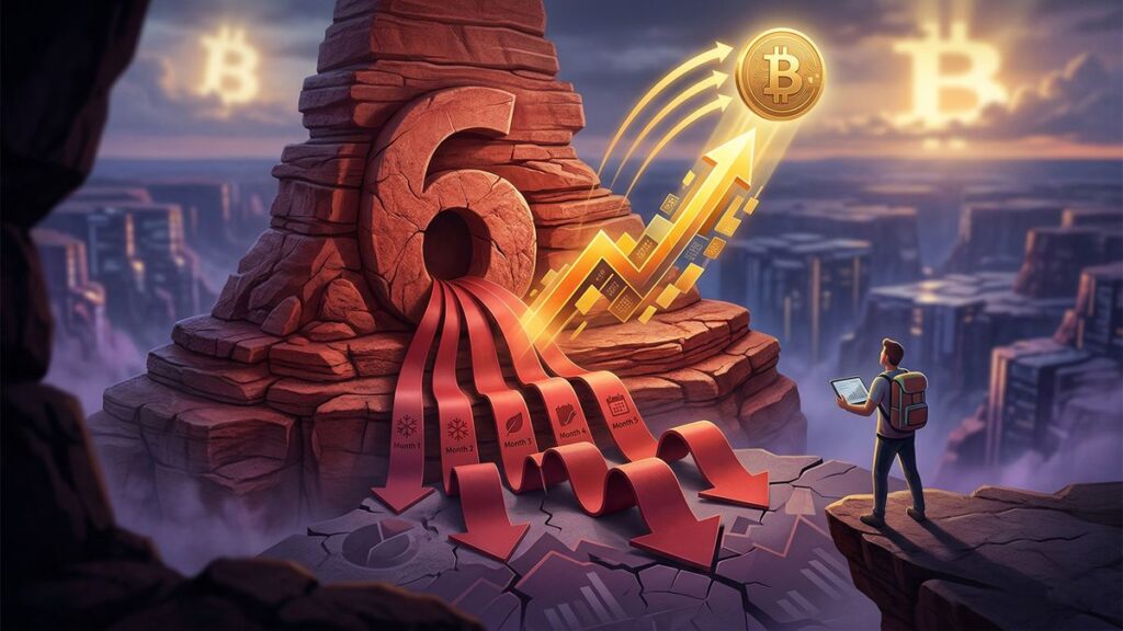 Bitcoin imprime 6 meses rojos seguidos-