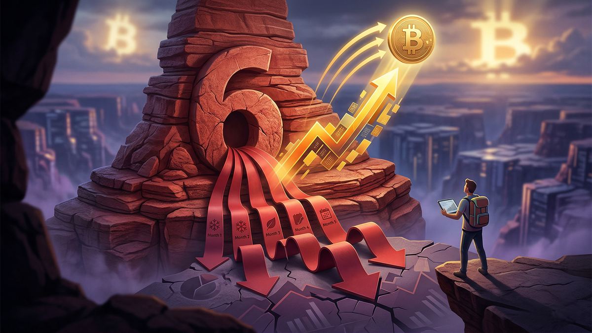 Bitcoin imprime 6 meses rojos seguidos-