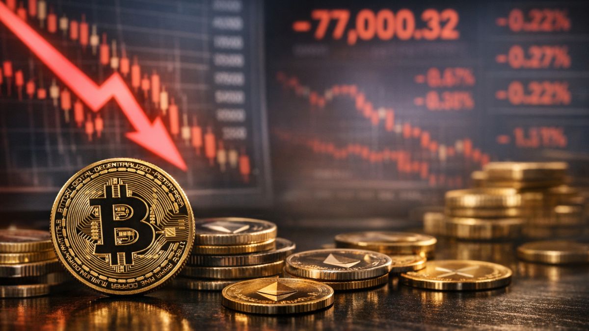 Los ETF de Bitcoin terminan una racha de nueve días de entradas con salidas de $263M; BTC cae por debajo de los $77K