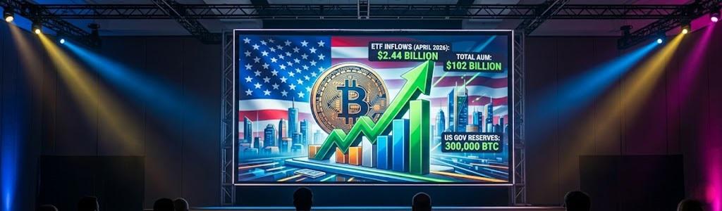 Eric Trump declara en Bitcoin 2026 que el activo vive su mejor era ante el aumento de entradas en ETFs, que sumaron 2.440 millones de dólares en abril de 2026.
