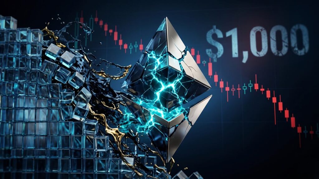 Ethereum en riesgo de caer a $1,000