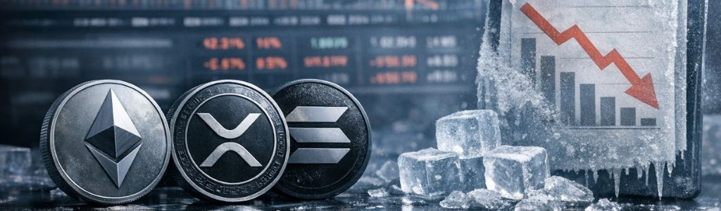 Los ETF de Ether, XRP y Solana también se enfrían