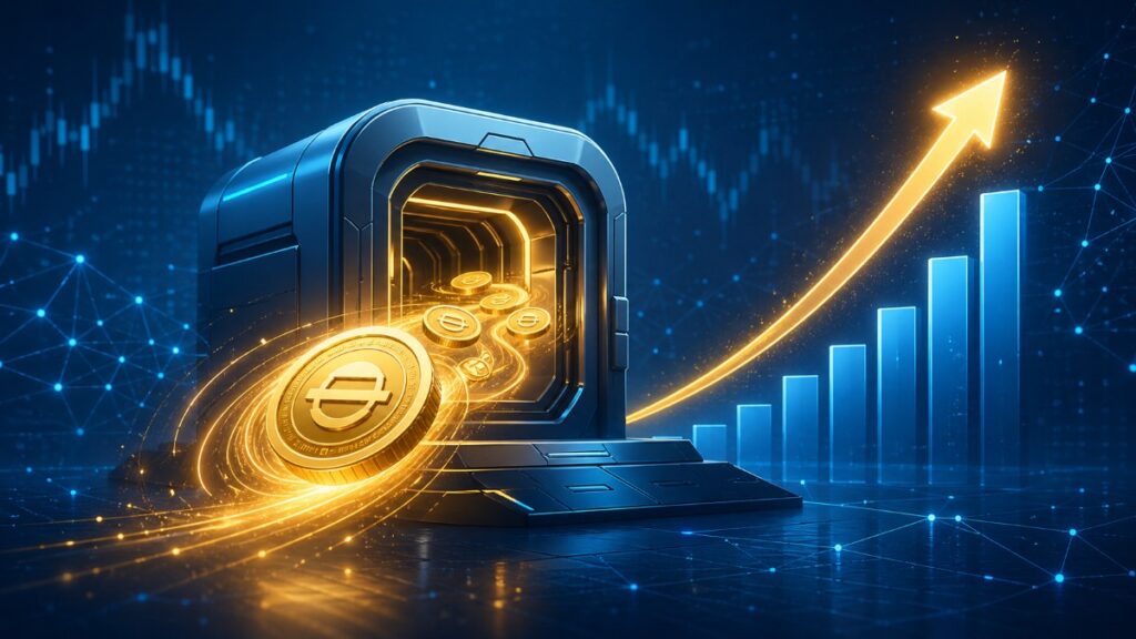 Binance captó ~$6B en stablecoins; el ratio de oferta en exchanges sigue alto (~0.30+), señal de liquidez aparcada y “dry powder”.