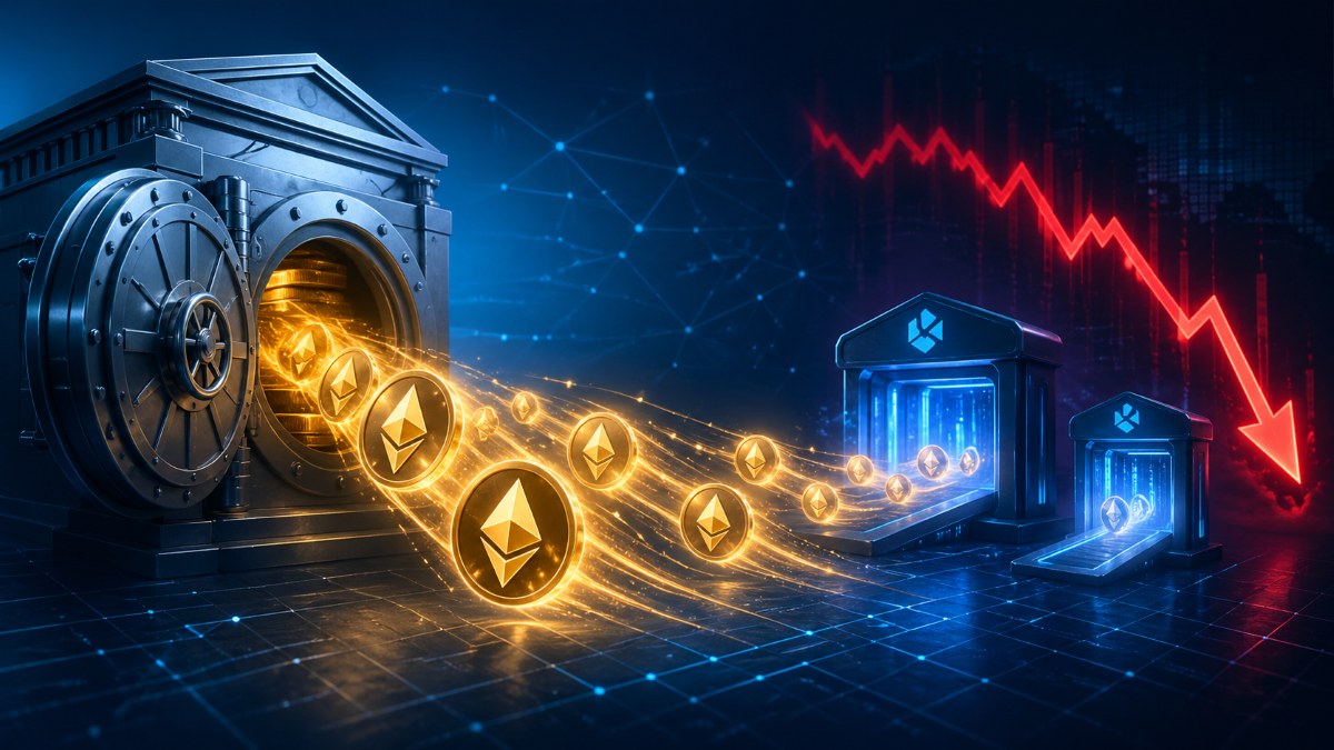 Wallets vinculadas a Galaxy movieron $104 millones en ETH hacia grandes exchanges, reavivando el temor a una nueva presión vendedora institucional sobre ether.