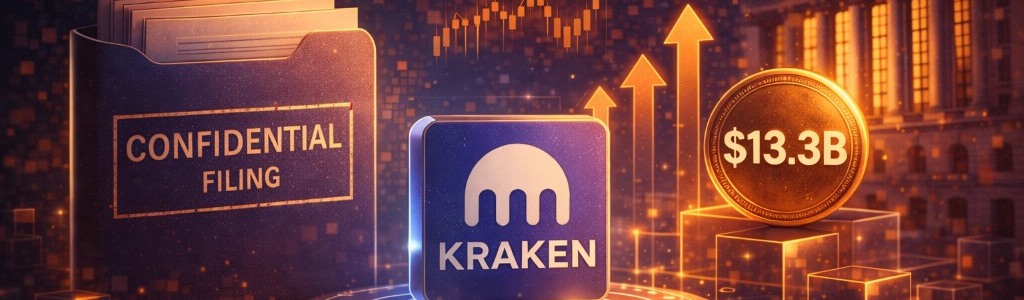 Kraken apunta a cotizar en Wall Street en el tercer trimestre tras presentar confidencialmente su salida a bolsa, con una valoración reciente de $13,300 millones.