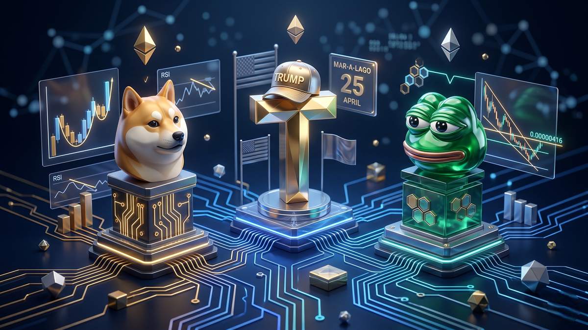 DOGE, TRUMP y PEPE las memecoins con más fuerza la cuarta semana de abril