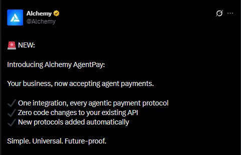 Alchemy agentpay