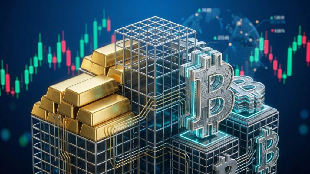 índice de Bitcoin y Oro-