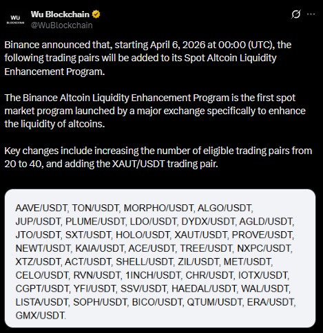 binance altcoins
