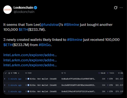 bitmine tom lee ethereum