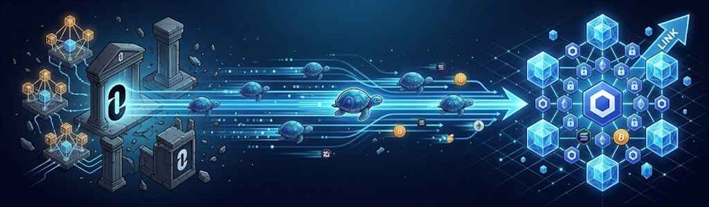 El protocolo DeFi Turtle migra sus operaciones a Chainlink tras procesar más de $5.500 millones en volumen