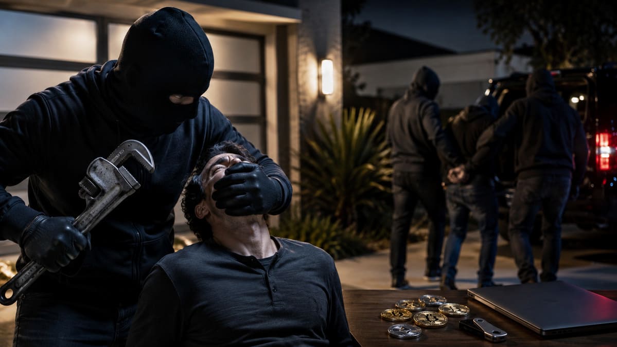 Federales Acusan a Tres Personas por una Serie de "Wrench Attacks" Cripto en California