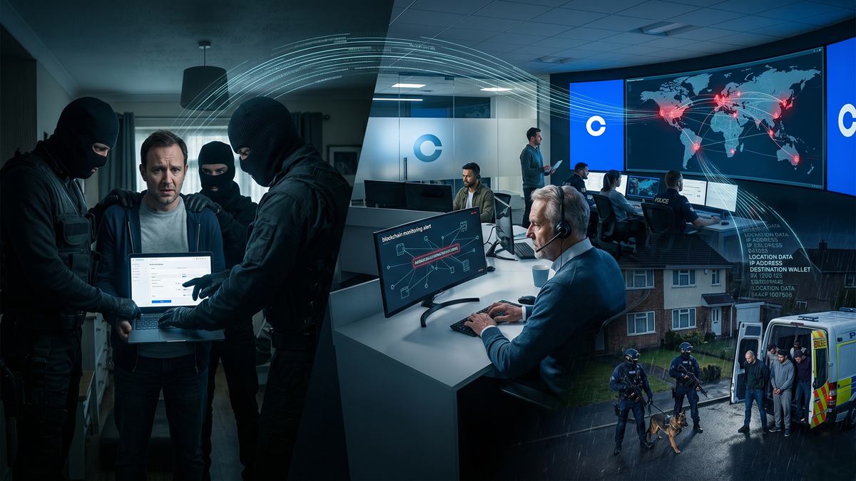 Coinbase detecta coacción en tiempo real y su monitoreo blockchain logra la condena de cinco secuestradores