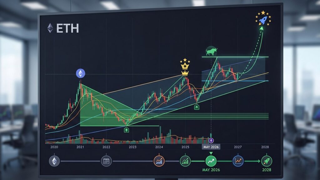 Celal Kucuker proyecta una hoja de ruta para Ethereum que incluye un soporte crítico en $1,760 y objetivos alcistas de $6,000 y $24,443