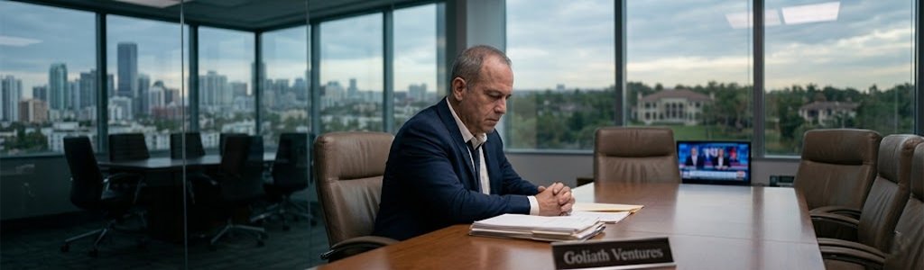 Christopher Delgado, ex-CEO de Goliath Ventures, admite haber fallado a los inversores