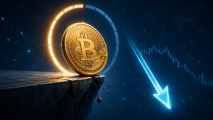 Traders de Kalshi dan a Bitcoin 50% de probabilidad de caer por debajo de $50,000 mientras salidas de ETF y demanda débil aumentan la cautela.