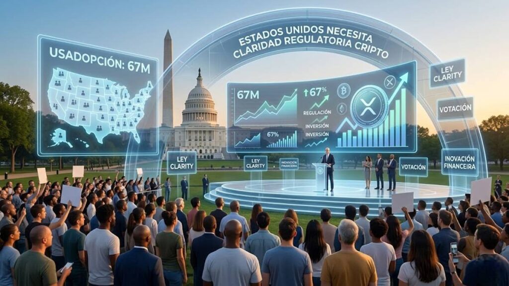 Stuart Alderoty de Ripple insta a aprobar la Ley CLARITY ante los 67 millones de estadounidenses con cripto