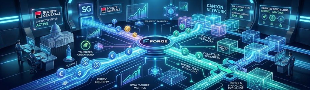 SG-FORGE desplegará sus stablecoins EURCV y USDCV en Canton Network para gestionar colateral tokenizado