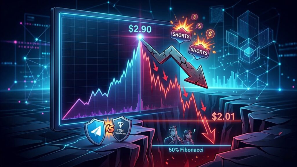 Toncoin registra una corrección del 15,6% tras alcanzar los $2,90 el 7 de mayo.