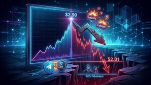 Toncoin registra una corrección del 15,6% tras alcanzar los $2,90 el 7 de mayo.