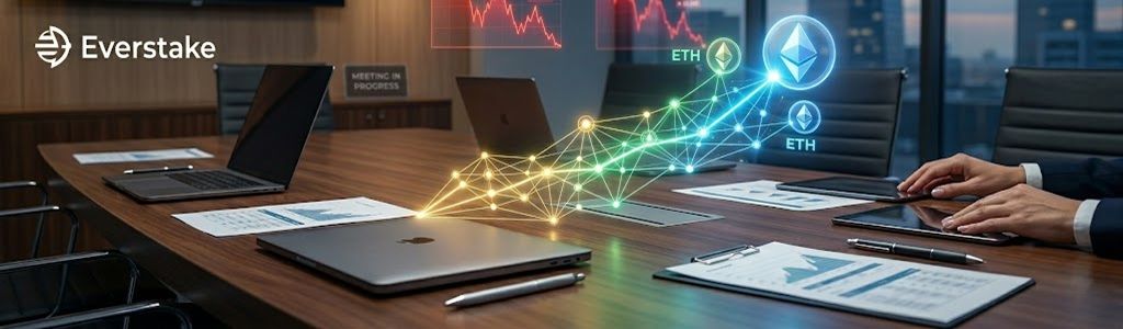 Un estudio de Everstake revela que las empresas con tesorerías en ETH afrontan pérdidas de 1.410 millones de dólares 