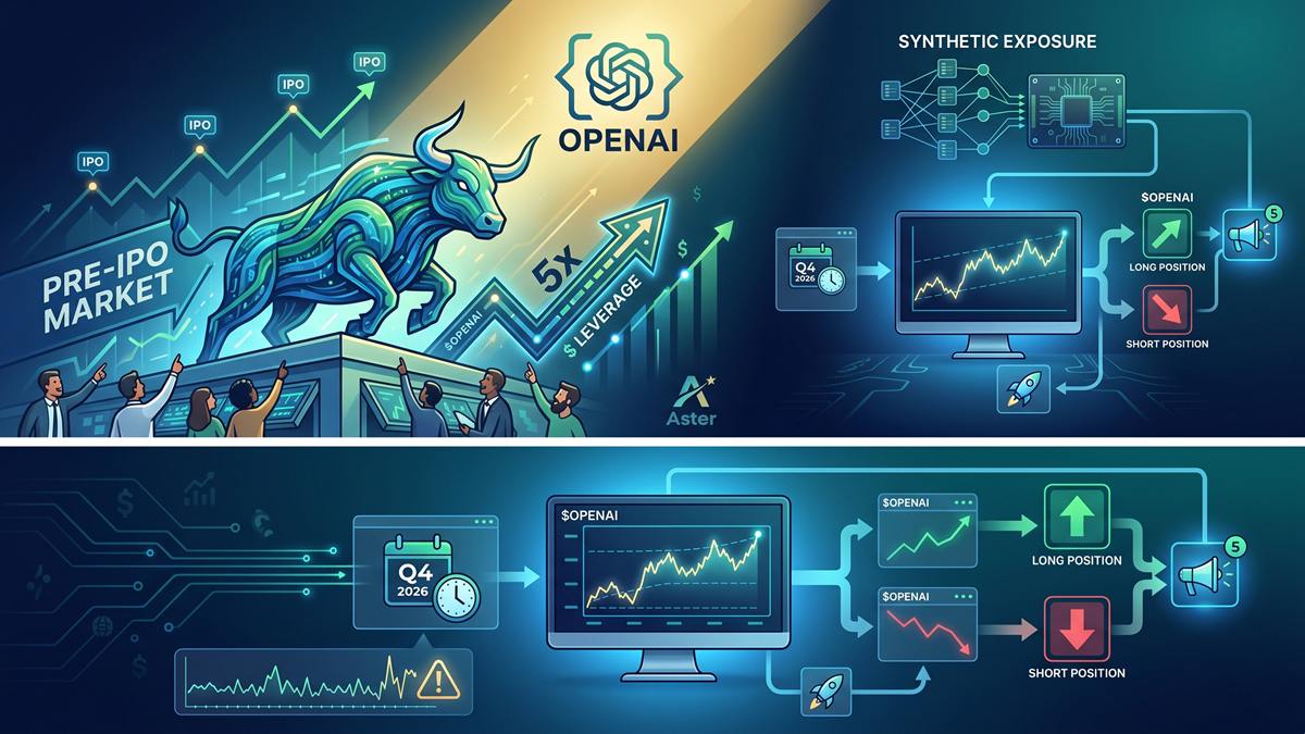 Aster lanza contratos perpetuos pre-IPO de OpenAI con apalancamiento de 5x