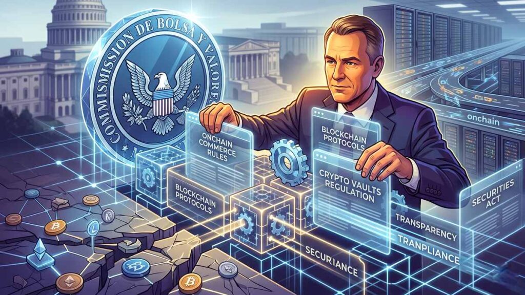 Paul Atkins revela los planes de la SEC para regular mercados onchain y protocolos de blockchain
