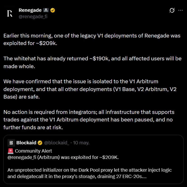 Renegade explot hacker white hat