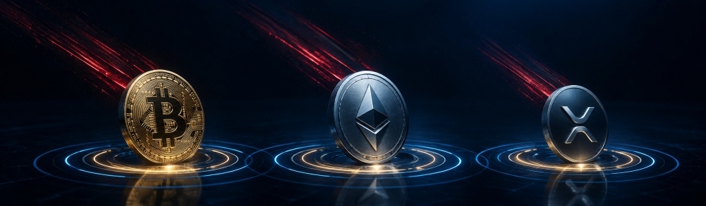 Las lecturas MVRV de 30 días de Santiment colocaron a Bitcoin, Ethereum y XRP en zonas de compra justa tras la última venta masiva del mercado