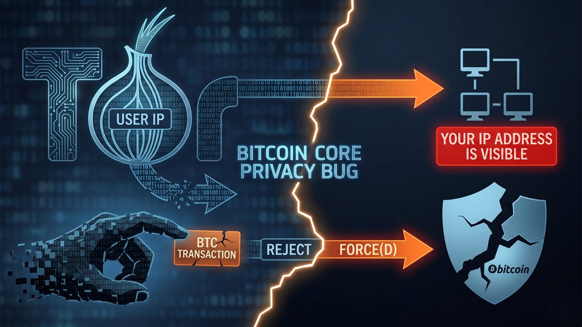 Los desarrolladores de Bitcoin Core revelaron un fallo en la versión 31.0 que expone la dirección IP del usuario