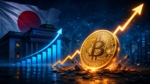 Bitcoin sube después de que Japón eleva las tasas al 1%, mientras una pausa en la reducción de compras de bonos suaviza el impacto.