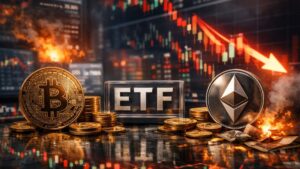 Los ETF de Bitcoin y Ethereum enfrentan una sesión difícil con casi $200 millones en salidas