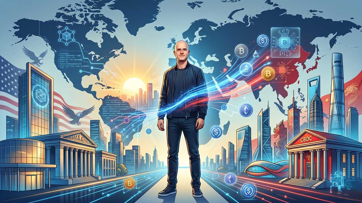 Brian Armstrong, CEO de Coinbase, asegura que la competencia tecnológica y comercial con China impulsa la innovación y evita la complacencia en EE. UU.