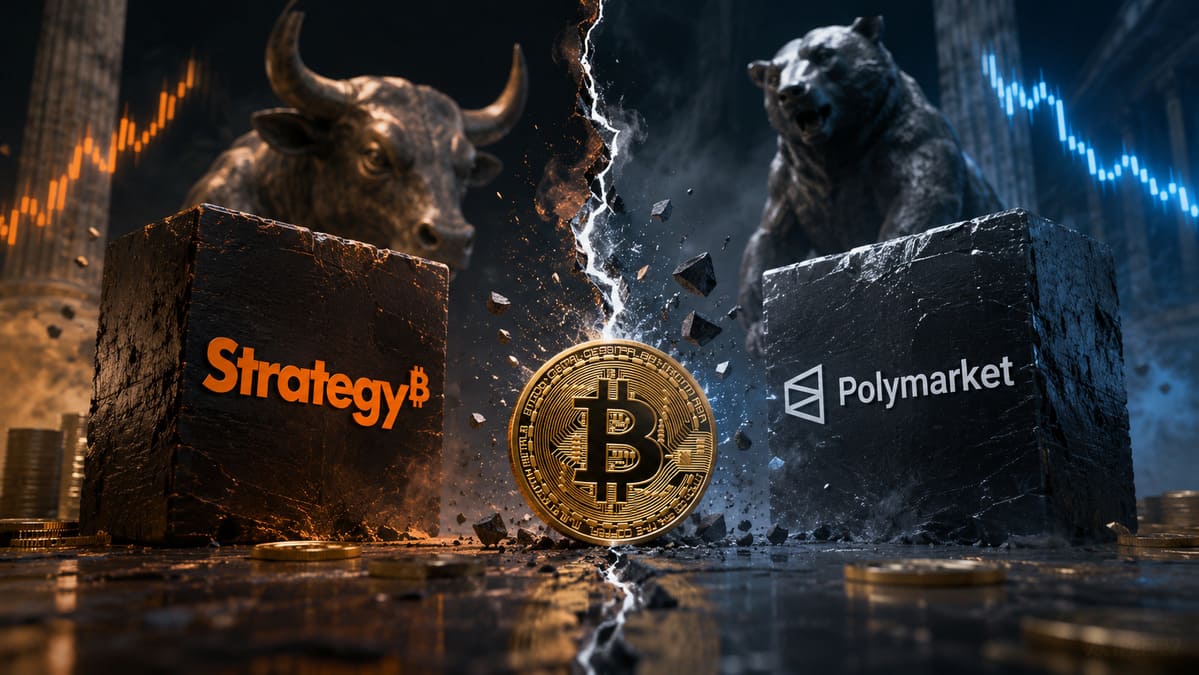 Estalla el Conflicto en Polymarket Tras las Señales Contradictorias Sobre la Venta de Bitcoin de Strategy