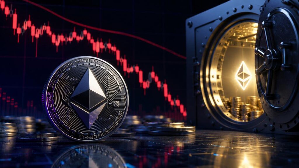 La Oferta De Ethereum En Exchanges Alcanza Nuevos Mínimos Mientras ETH Enfrenta Una Tendencia Bajista Clave