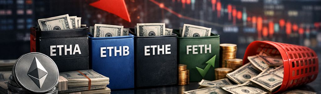 Los ETF de Ethereum extienden su racha débil