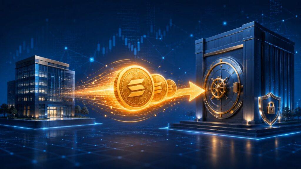 Forward Industries mueve 455,784 SOL a Coinbase Prime mientras su tesorería en Solana enfrenta fuertes pérdidas no realizadas.