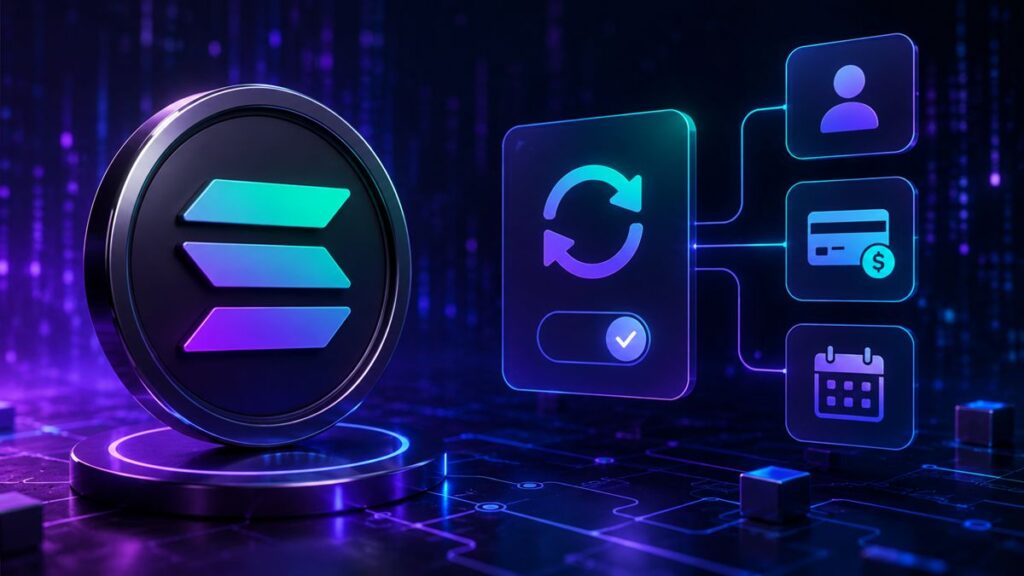 Solana Introduce Suscripciones Nativas y Lleva la Facturación Recurrente Directamente a la Blockchain