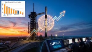 SpaceX se convierte en el 8.º mayor poseedor corporativo de Bitcoin-