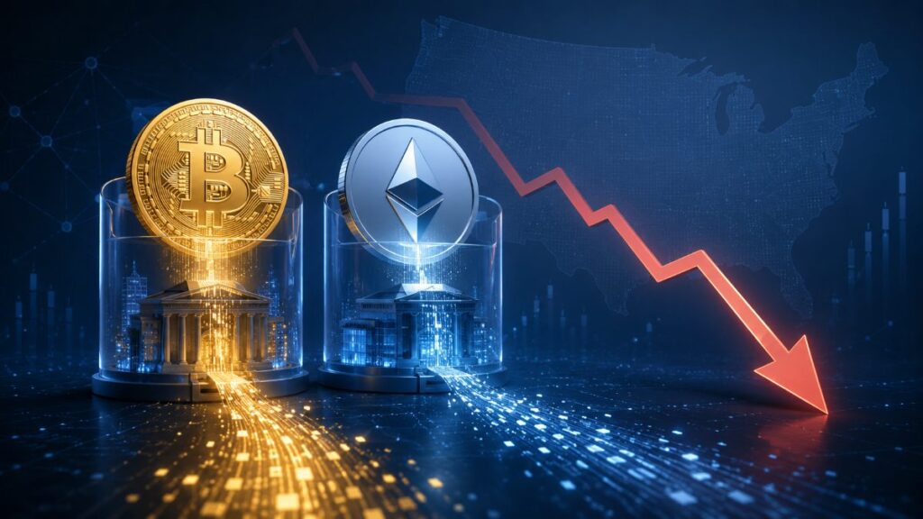 Los ETF spot de Bitcoin en EE. UU. pierden $77,4 millones mientras los productos de Ether registran salidas por $40,9 millones.