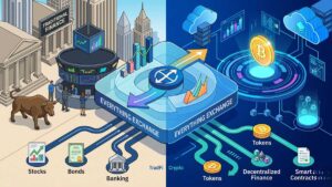 criptomonedas y las finanzas tradicionales se fusionan-