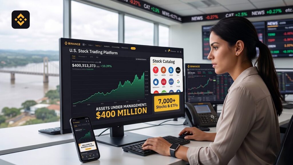 plataforma de negociación de acciones en EE. UU. de Binance--