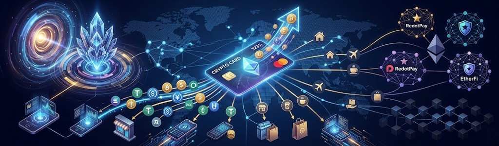 El volumen acumulado de las tarjetas cripto roza los 10.000 millones de dólares tras registrar un crecimiento anual del 323%