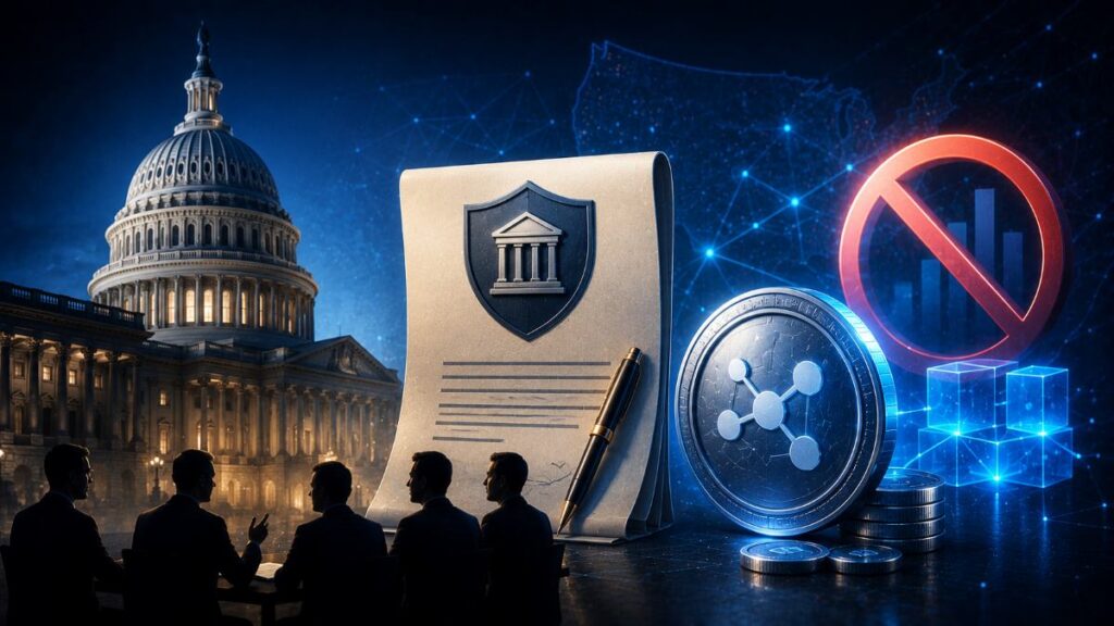 ABA, ICBA y 76 grupos bancarios estatales piden al Senado endurecer reglas de rendimiento para stablecoins.