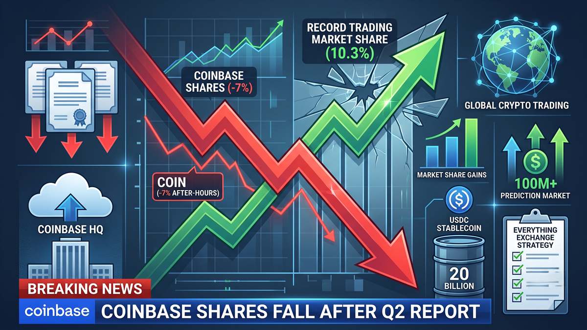 Las acciones de Coinbase sufrieron una caída cercana al 7%