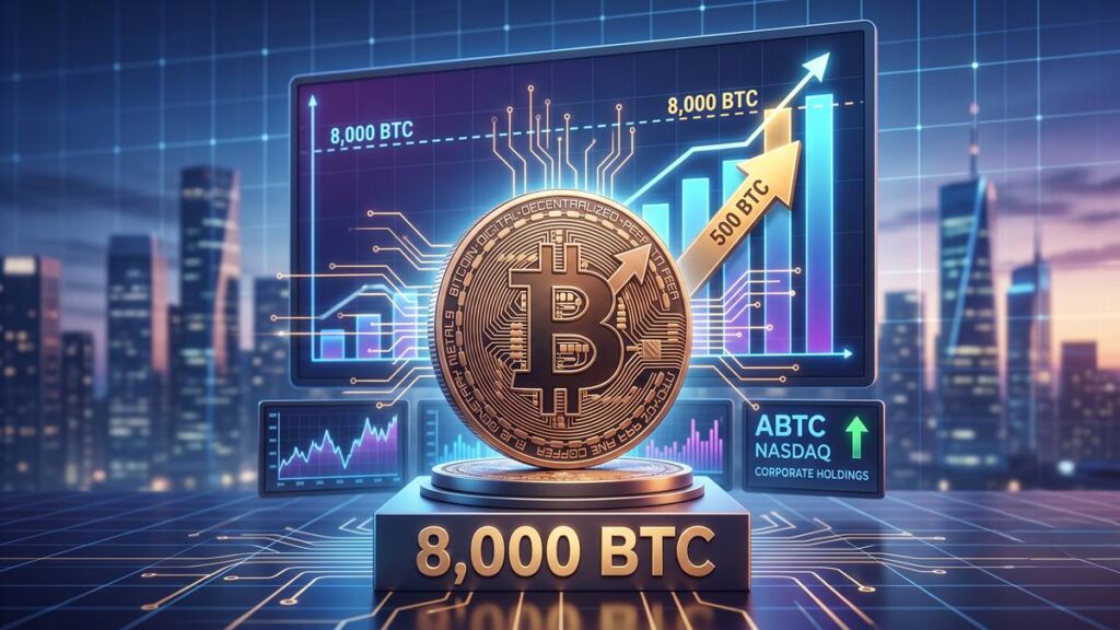American Bitcoin Corp eleva sus reservas institucionales a 8.000 BTC--