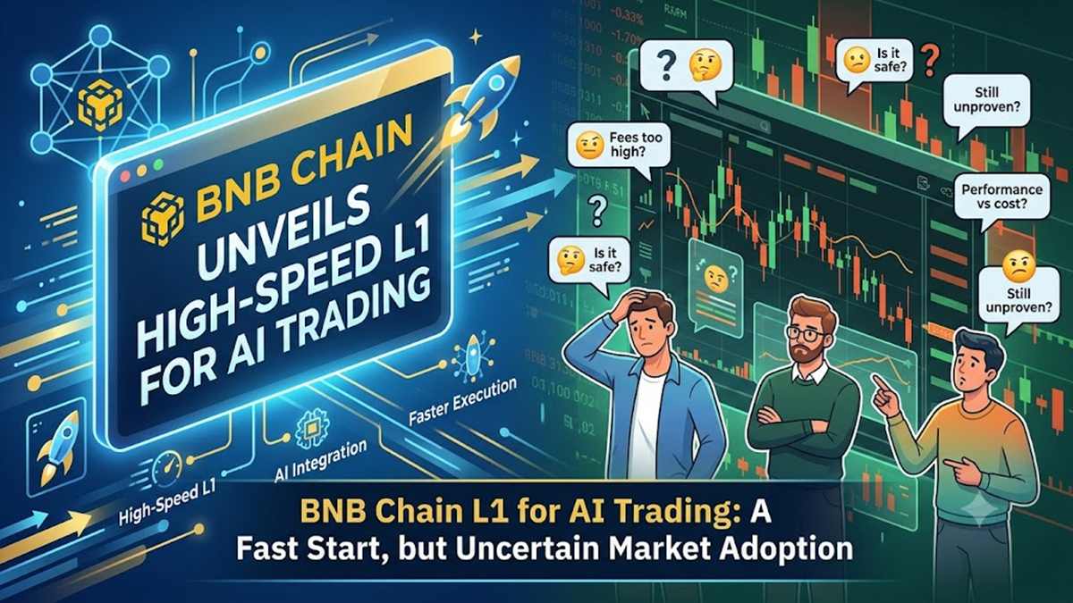 BNB Chain Presenta Una L1 De Alta Velocidad Para Trading Con IA, Pero Los Traders Mantienen Sus Dudas